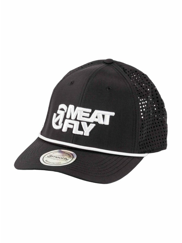 Meatfly Meatfly шапка с козирка Nollie Perfor Cap Black / White Revital | Черна | Размер