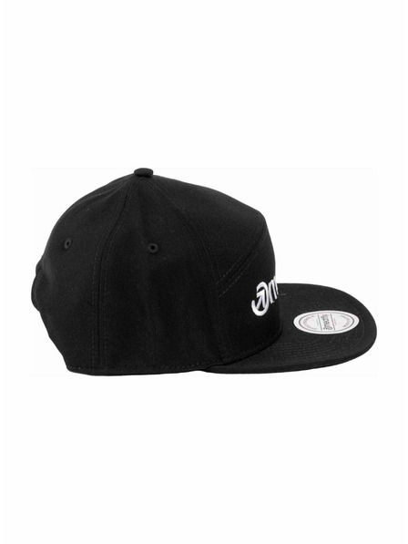 Meatfly Meatfly шапка с козирка Creeper 6 Panel Snapback Black / White Logo | Черна | Размер