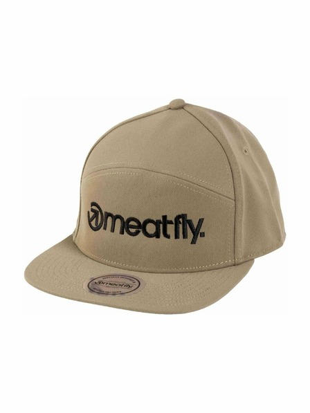 Meatfly Meatfly шапка с козирка Creeper 6 Panel Snapback Olive / Black Logo | Черна | Размер