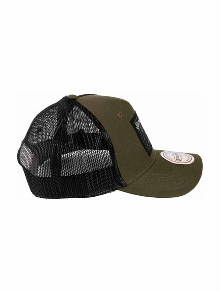 Meatfly Meatfly шапка с козирка Hawkye Trucker Army Square | Черна |