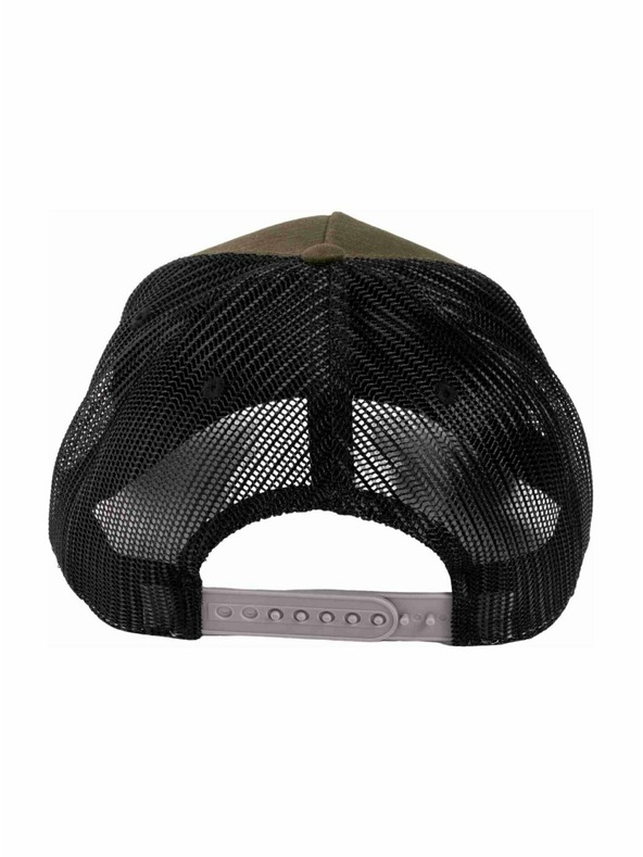 Meatfly Meatfly шапка с козирка Hawkye Trucker Army Square | Черна |