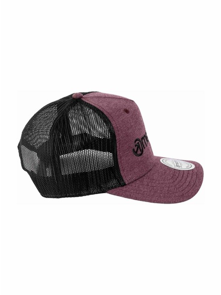 Meatfly Meatfly шапка с козирка Horton Trucker Wine Red / Black Logo | Черна | Размер
