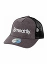Meatfly Meatfly шапка с козирка Horton Trucker Grey / White Logo | Черна | Размер
