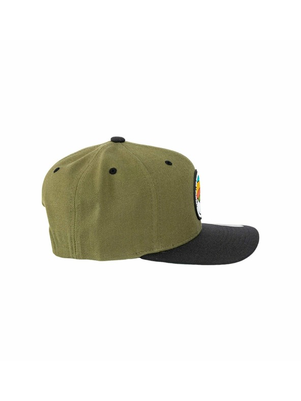 Meatfly Meatfly шапка с козирка Flanker Snapback Red Mountain/Olive/Black