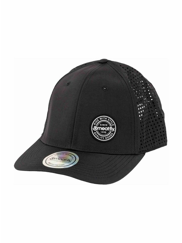 Meatfly Meatfly шапка с козирка Ollie Perfor Cap Black Round | Черна |