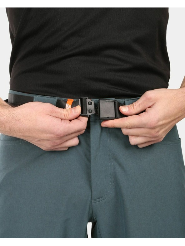 Kilpi Мъжки туристически шорти Kilpi NAVIA-M Тъмнозелен