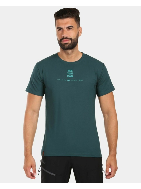 Kilpi Мъжка памучна тениска Kilpi DISCOVER-M Dark Green