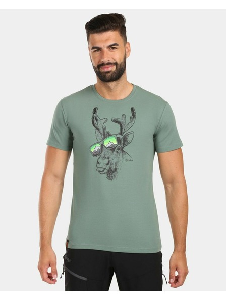 Kilpi Мъжка памучна тениска Kilpi DISCOVER-M Каки