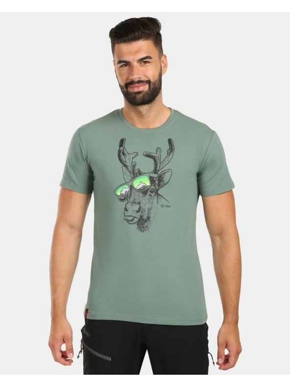 Kilpi Мъжка памучна тениска Kilpi DISCOVER-M Каки