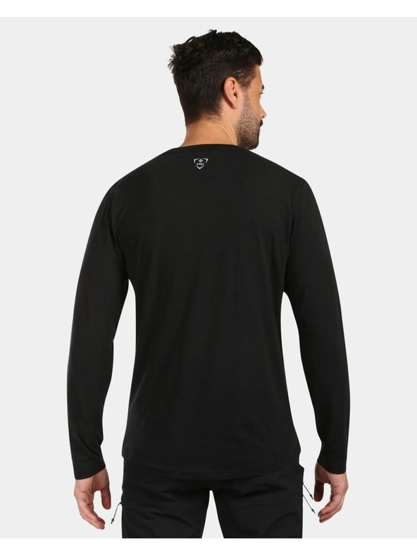 Kilpi Мъжка памучна тениска с дълъг ръкав Kilpi PROMOX-M Черна