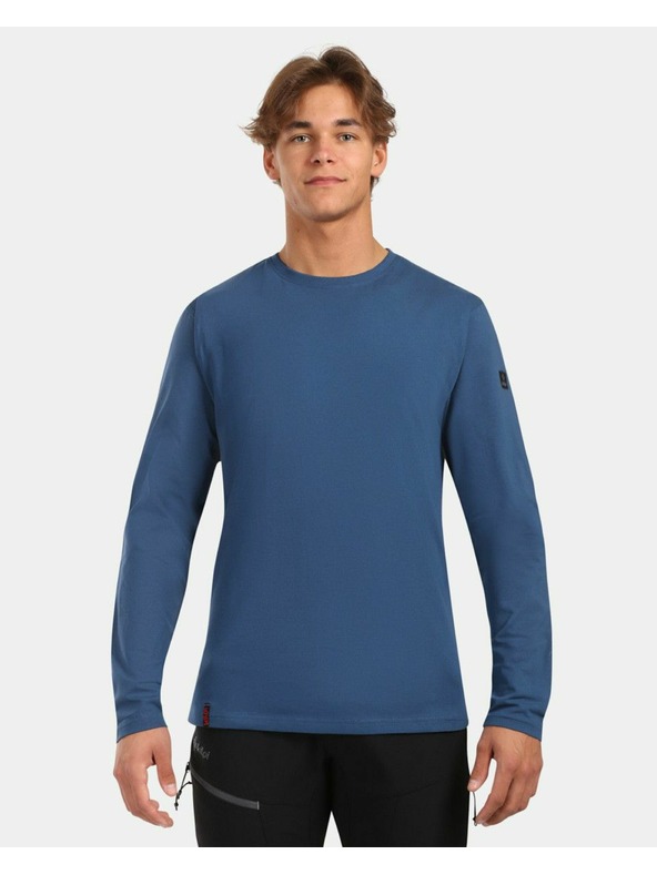 Kilpi Мъжка памучна тениска с дълъг ръкав Kilpi PROMOX-M Тъмносиня