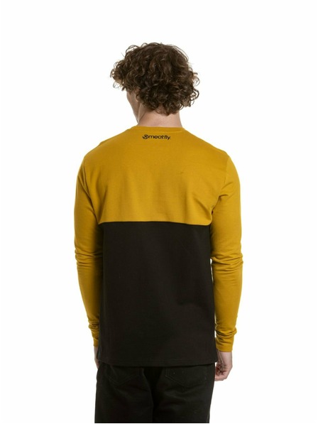 Meatfly Meatfly мъжка тениска с дълъг ръкав Harvey Mustard / Black