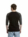 Meatfly Meatfly мъжка тениска с дълъг ръкав Reagan Raglan Black