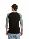 Meatfly Meatfly мъжка тениска с дълъг ръкав Reagan Raglan Dusty Mint / Black