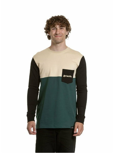 Meatfly Meatfly мъжка тениска с дълъг ръкав Harvey Sand / Botanical
