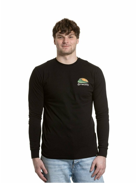 Meatfly Meatfly мъжка тениска с дълъг ръкав Julien Mountains Black