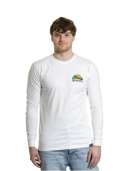 Meatfly Meatfly мъжка тениска с дълъг ръкав Julien White Mountains
