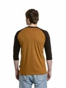 Meatfly Meatfly мъжка тениска с дълъг ръкав Reagan Raglan Gold Brown / Black