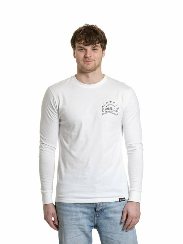 Meatfly Meatfly мъжка тениска с дълъг ръкав Judgement 30 White