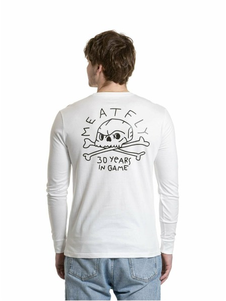 Meatfly Meatfly мъжка тениска с дълъг ръкав Judgement 30 White
