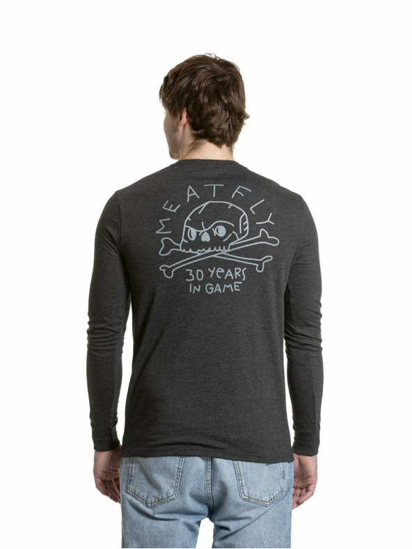 Meatfly Meatfly мъжка тениска с дълъг ръкав Judgement 30 Charcoal Heather | Сива