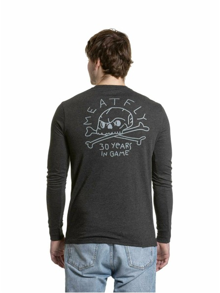 Meatfly Meatfly мъжка тениска с дълъг ръкав Judgement 30 Charcoal Heather | Сива
