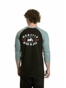 Meatfly Meatfly мъжка тениска с дълъг ръкав Kennedy Raglan Dusty Mint / Black