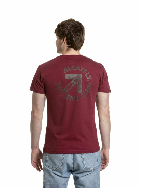 Meatfly Meatfly мъжка тениска Arrow Dark Wine | Червена