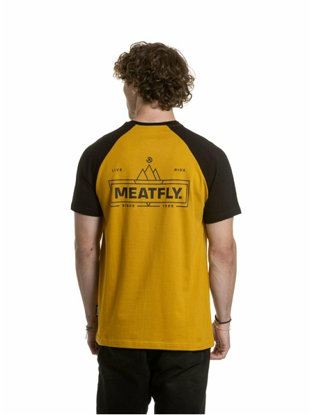 Meatfly Meatfly мъжка тениска Ozzy Raglan Mustard / Black