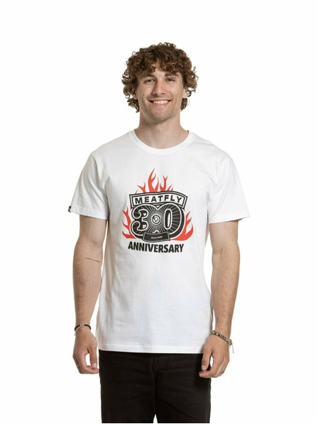 Meatfly Meatfly мъжка тениска Flame White