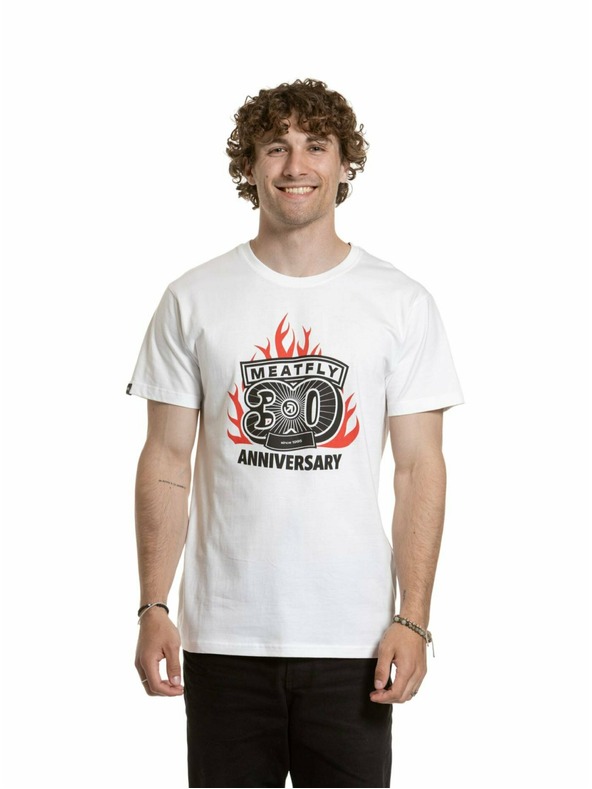Meatfly Meatfly мъжка тениска Flame White