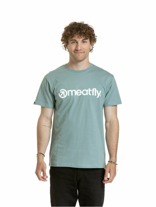 Meatfly Meatfly мъжка тениска MF Logo Dusty Mint