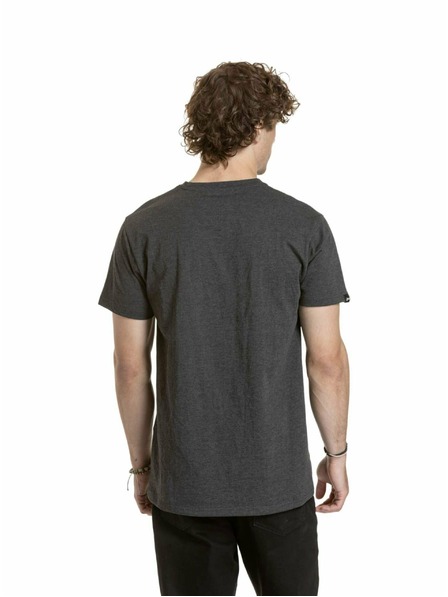 Meatfly Meatfly мъжка тениска Striped Logo Mystic Grey | Сива