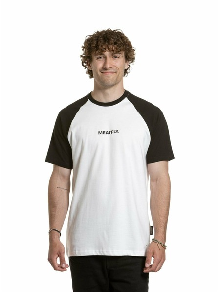 Meatfly Meatfly мъжка тениска Ozzy Raglan White / Black