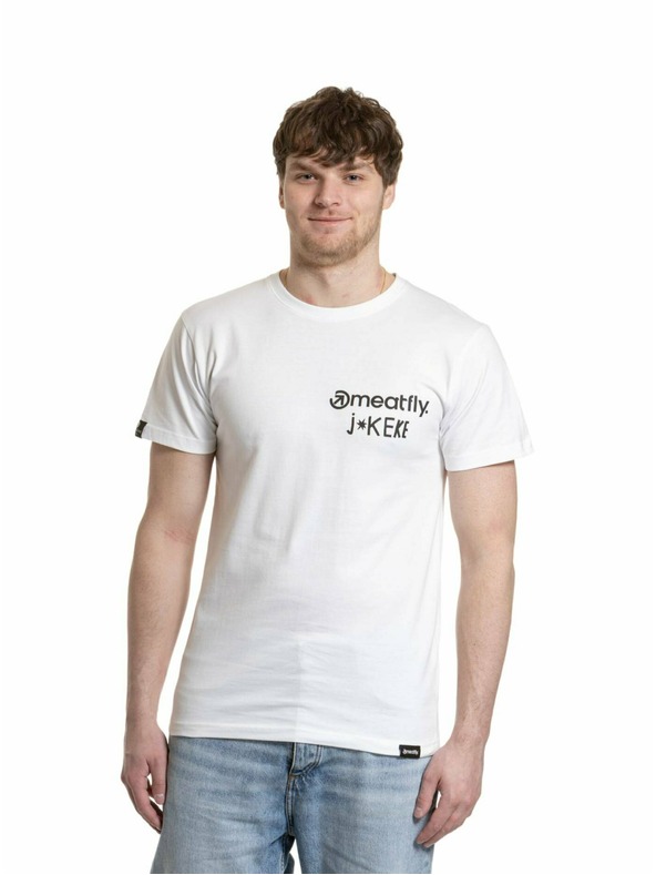 Meatfly Meatfly мъжка тениска Keke Dance White