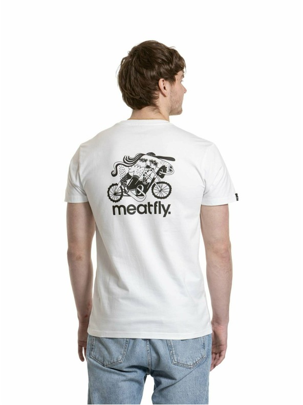 Meatfly Meatfly мъжка тениска Keke Moto White