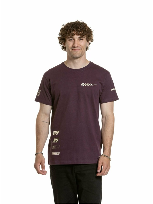 Meatfly Meatfly мъжка тениска Furious Blackberry | Червена