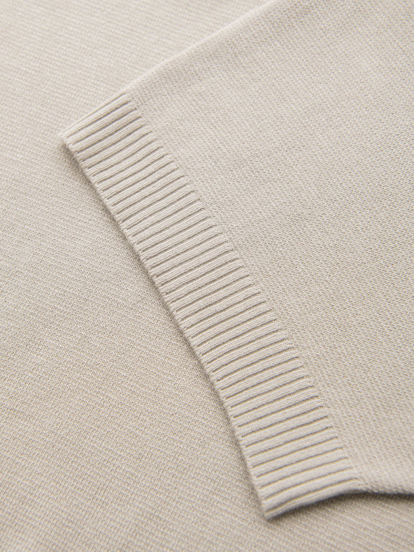 Ombre Clothing Мъжка поло тениска без копчета - светлосива