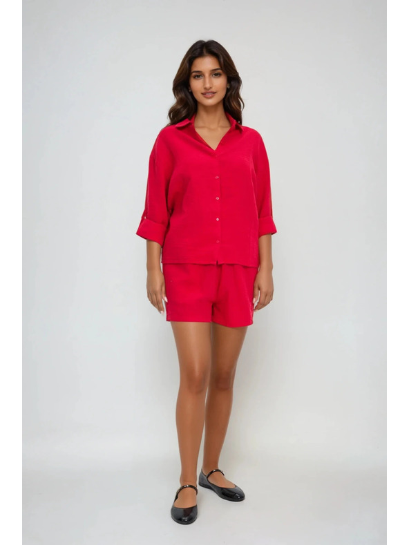 Moodo Дамски къси панталони Moodo - черни