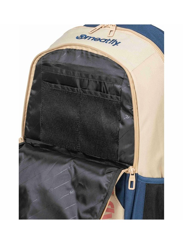 Meatfly Meatfly раница Basejumper Beige / Sea 22 L + МОЛИВНИК | Пясъчна | Обем 22 L