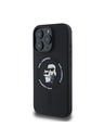 Karl Lagerfeld Karl Lagerfeld Течен силиконов калъф Karl and Choupette MagSafe за iPhone 16 Pro Max Черен