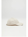 Moodo Кремава памучна шапка с козирка