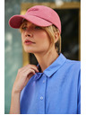 Moodo Розова памучна шапка с козирка