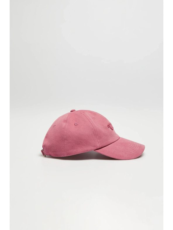 Moodo Розова памучна шапка с козирка