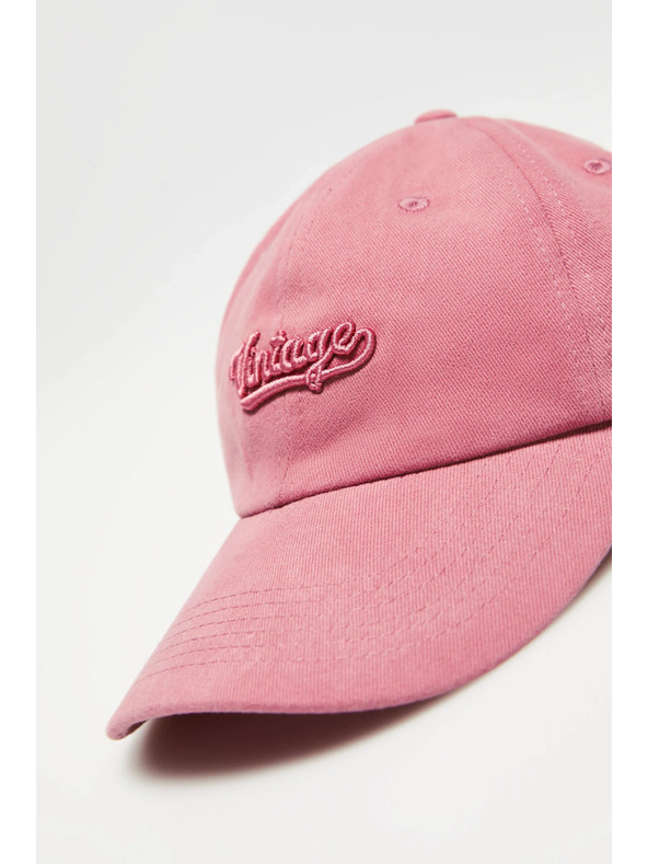 Moodo Розова памучна шапка с козирка