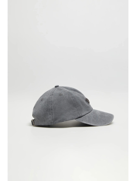 Moodo Сива памучна шапка с козирка