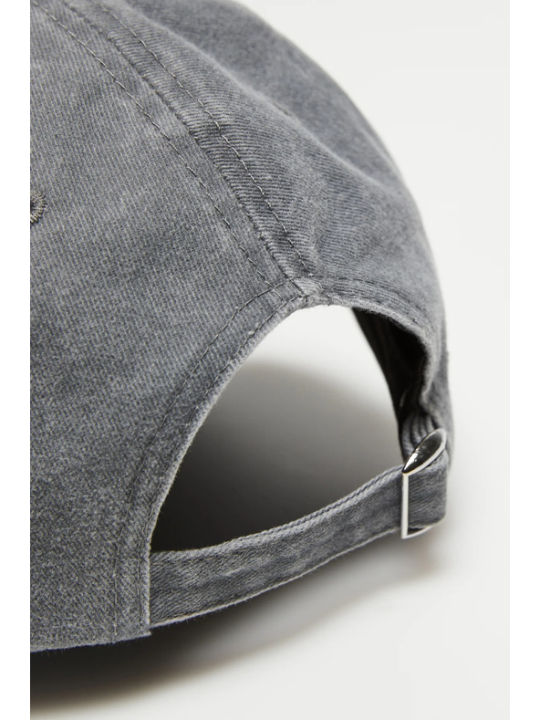 Moodo Сива памучна шапка с козирка