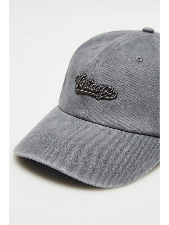 Moodo Сива памучна шапка с козирка