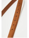 Moodo Кафяв дамски колан със златни детайли Moodo
