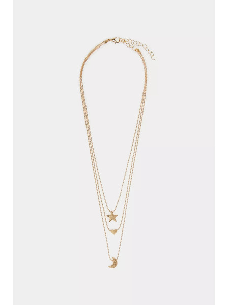 Moodo Златно тройно колие Moodo